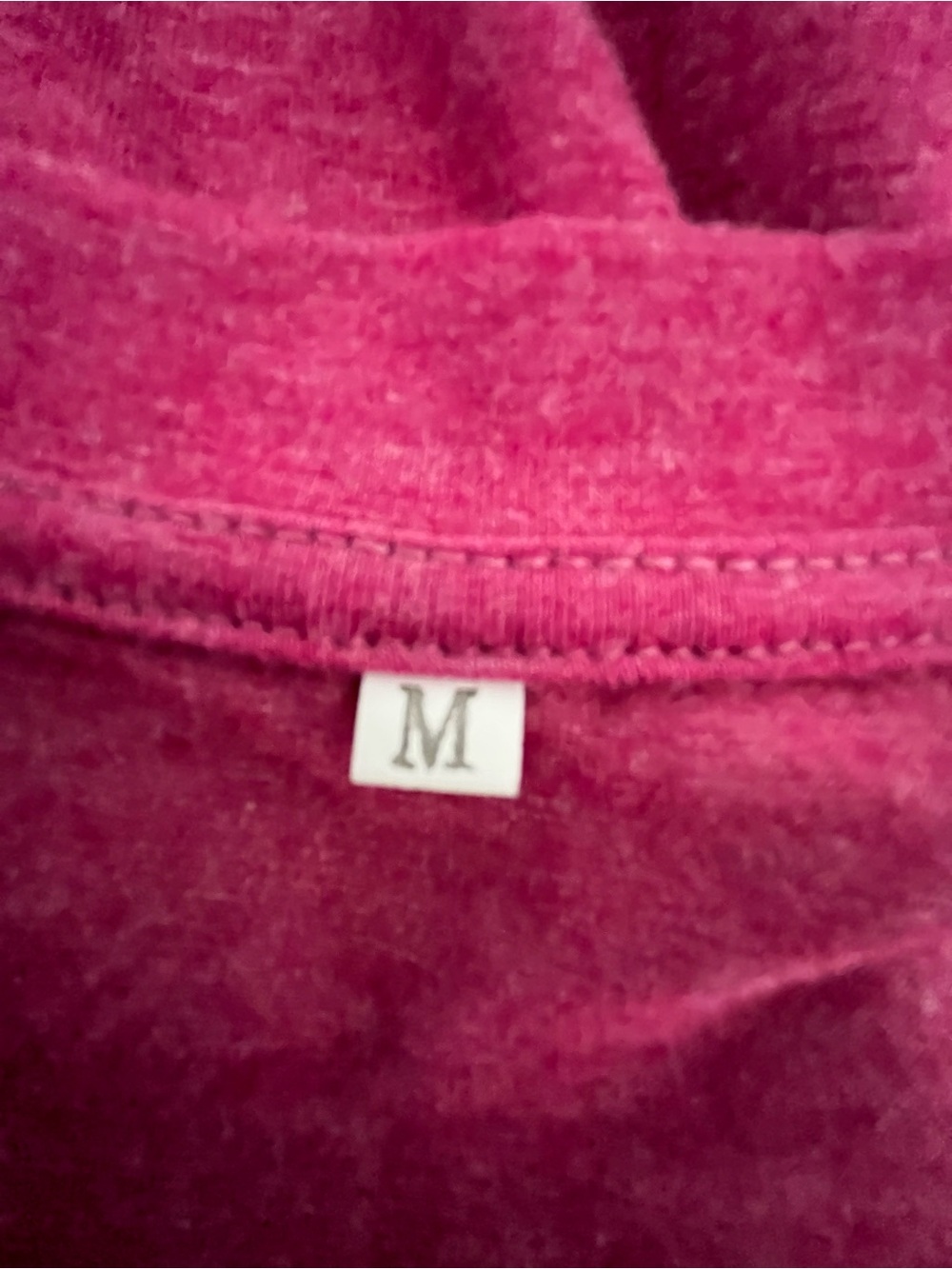 Women's High V-Neck Tee - Raspberry Pink - Picture 3 of 3
